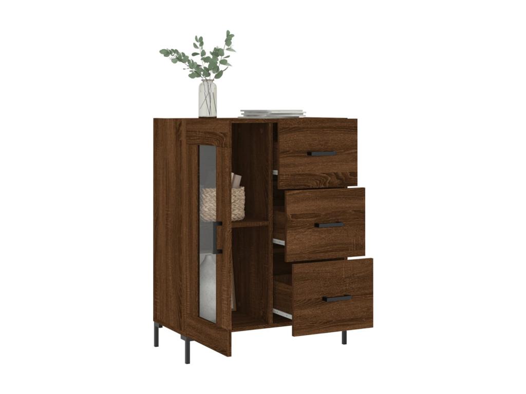 Brown oak sideboard 69.5x34x90 cm Mobenze engineering PWYY24318