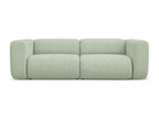 Modular 3-seater sofa in textured fabric - light green - Mobenze FXPQ36456