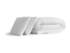 Ready-to-sleep pack: Mobenze memory foam mattress 140x190 3 zones, Mobenze bed base, Mobenze grey, 2 pillows, duvet JNEM04087