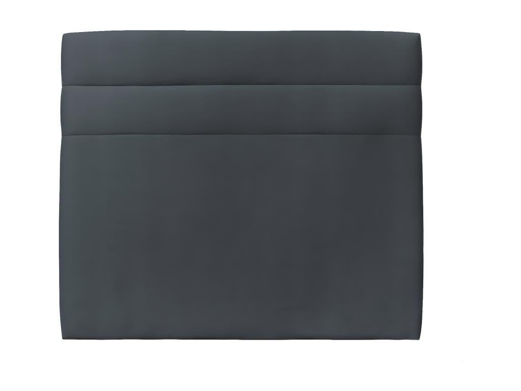 Mobenze Lines Headboard, Anthracite Grey, 140 cm W x 10 cm D, Padded, IFNH47438