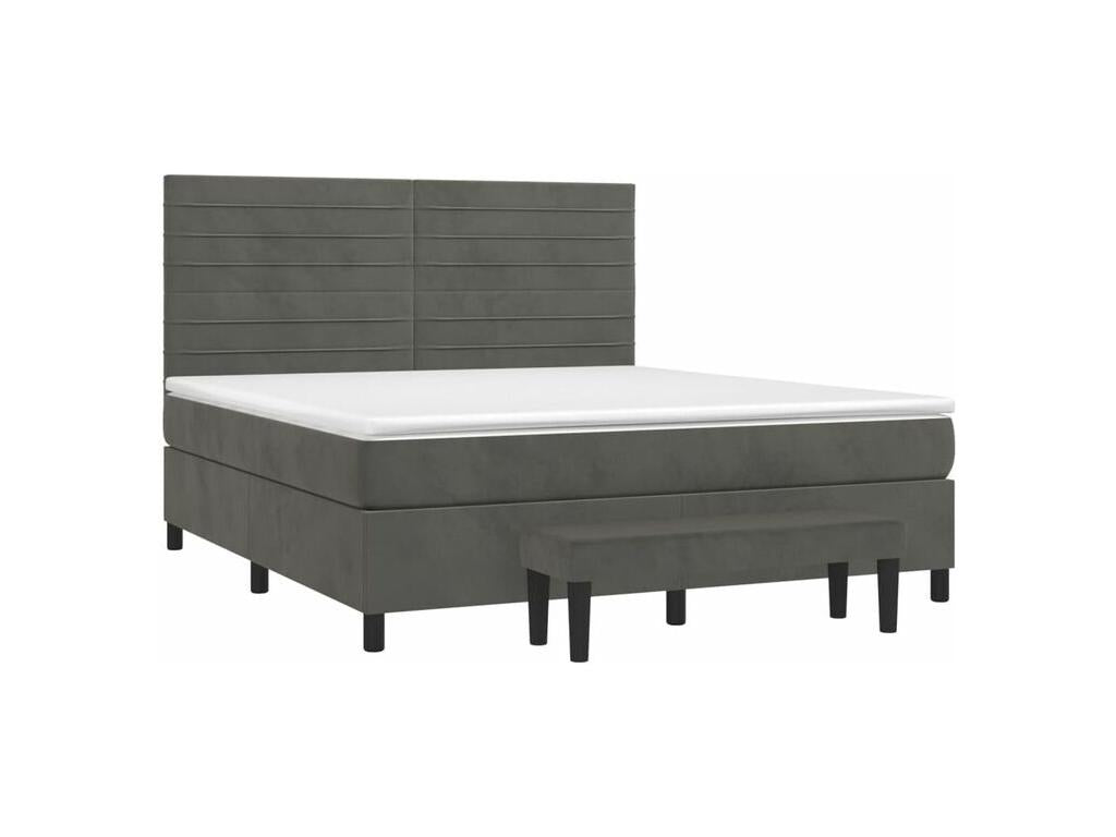 Mobenze bed base and mattress, dark grey, 160x200 cm, Mobenze FVWN43623