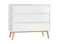 Swing 3-Drawer Chest - White and Mobenze BQUI85448