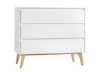 Swing 3-Drawer Chest - White and Mobenze BQUI85448