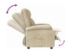 Cream Fabric Massage Chair AVGV12945