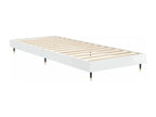 High-gloss white bed frame without mattress 75x190 cm ZPJO98454