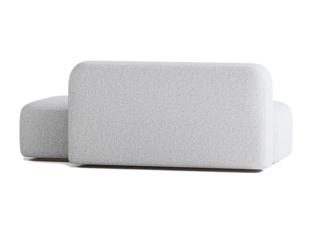 Max 2/3 Seater Sofa Light Grey Fabric QCZE10726