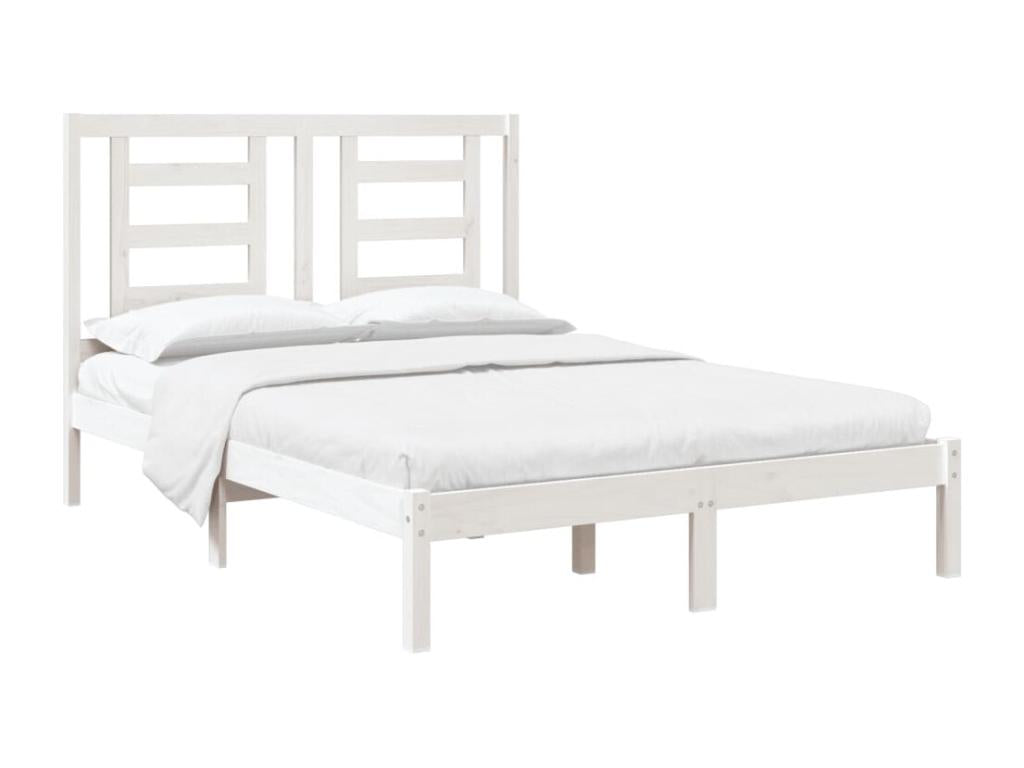 White Mobenze Solid Bed Frame 120x190 cm Small Double GQPL98520