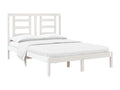 White Mobenze Solid Bed Frame 120x190 cm Small Double GQPL98520