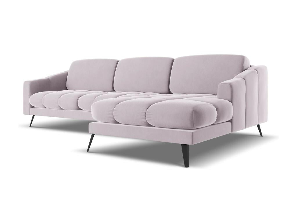 Right-hand corner sofa in Mobenze - lavender - Mobenze DMMZ36102