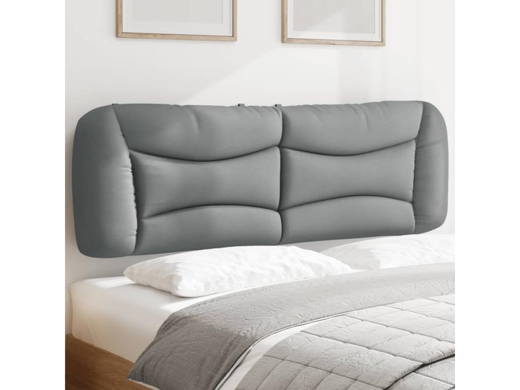 Light grey headboard cushion 160 cm fabric MLCF57613