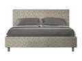 Upholstered bed without slatted base 160x210 cm, Luxameub 02 grey fabric, Luxameub VESJ65810