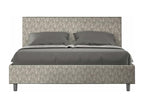 Upholstered bed without slatted base 160x210 cm, Luxameub 02 grey fabric, Luxameub VESJ65810