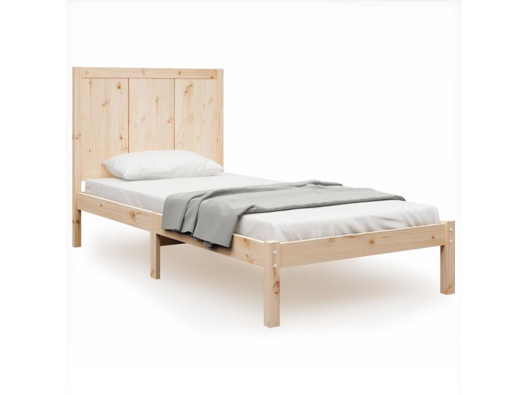 Mobenze solid pine bed frame 75x190 cm Small single ESMV82284