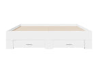 Bed frame with drawers, mattress not included, white, 160x200 cm ZTUU56120