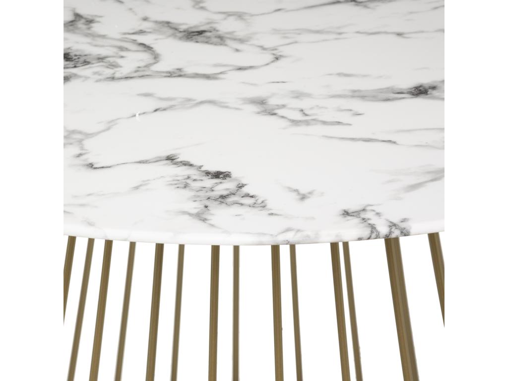 Mobenze Round Designer Dining Table 120cm White NJPI16381