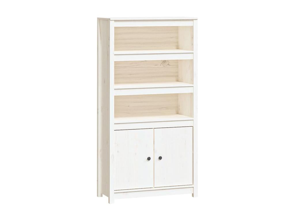 White Highboard 80x35x154 cm Solid Pine Mobenze UXAM16999