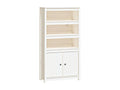 White Highboard 80x35x154 cm Solid Pine Mobenze UXAM16999