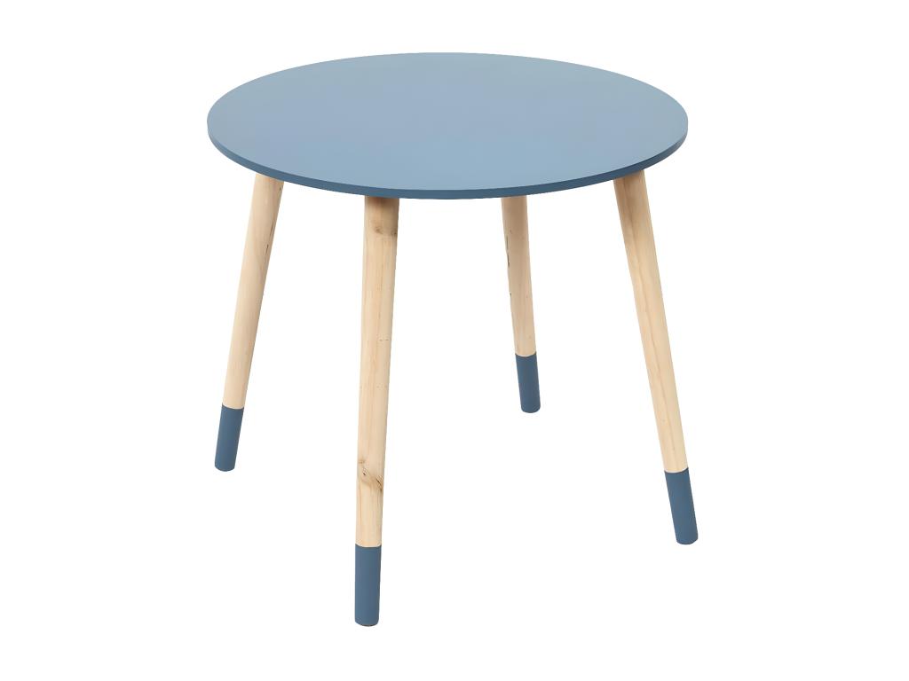 Mobenze - Two-tone Scandinavian Nesting Tables in Blue and Ochre EWEM44178