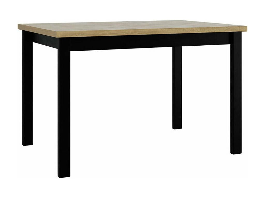 Mobenze 125 Black Table - Mobenze Oak 76x80x120cm Extension Laminate Mobenze WKSQ14598