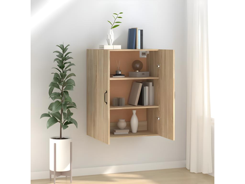 Luxameub Oak Wall-Mounted Wardrobe 69.5x34x90 cm Engineered Wood IYEY10955