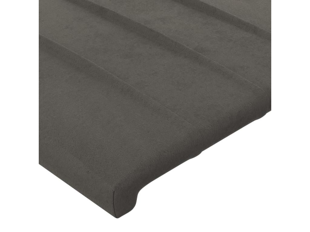 2-piece headboard set, dark grey, 90x5x78/88 cm, velvet, XCPT12396