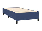 Upholstered bed base with mattress and blue LED lighting, 80x200cm, fabric ZYKN31681