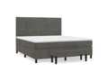 Mobenze bed base and mattress, dark grey, 160x200 cm, Mobenze FVWN43623
