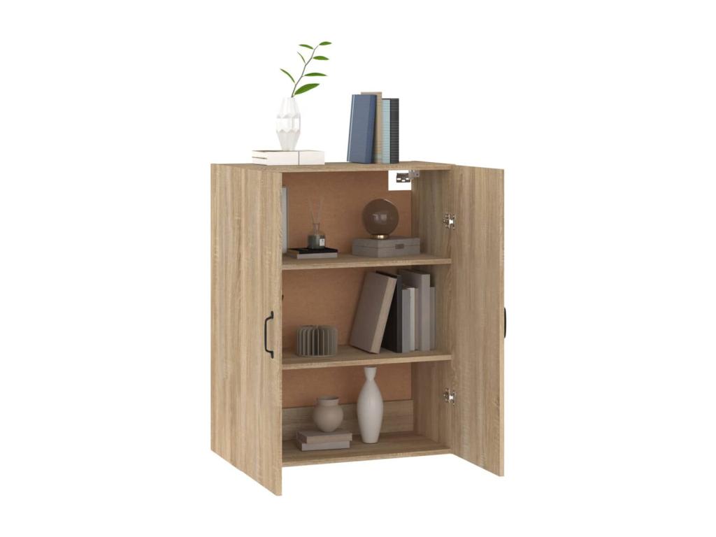 Luxameub Oak Wall-Mounted Wardrobe 69.5x34x90 cm Engineered Wood IYEY10955