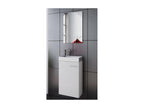 Luxameub 3-piece bathroom furniture set with guest toilet and small narrow sink, PINPAI white FSJL01502
