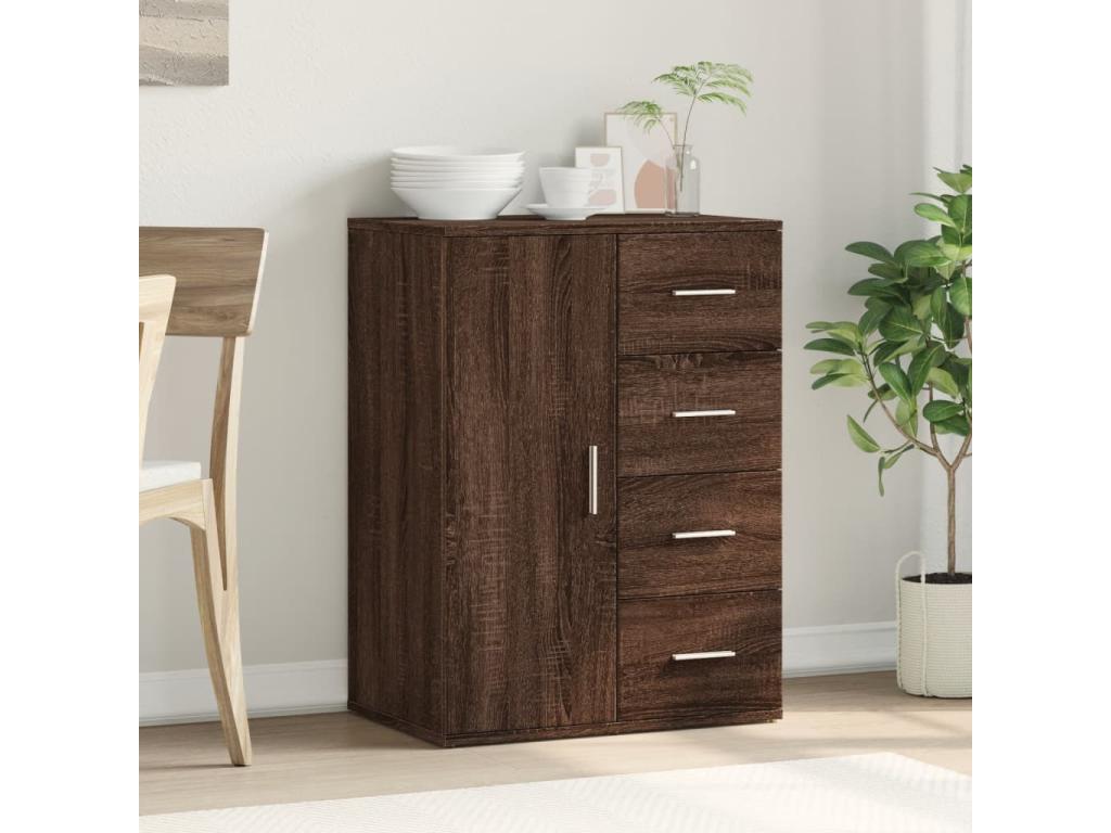 Brown oak sideboard 59x39x80 cm Mobenze engineering BDPW67066