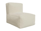 Mobenze beige fabric armchair Mobenze GWYU23711