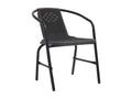 Garden chairs, set of 6, rattan, plastic and steel, 110 kg, IGAW50553