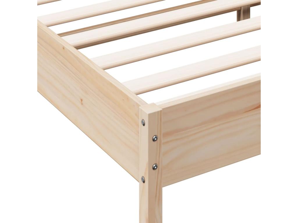 Bed frame 135x190 Solid pine wood MJGV95877