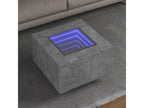 Coffee table with LED, concrete grey, 60x60x40 cm, Mobenze engineering MFAL21129