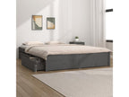 Bed frame with drawers, grey, 150x200 cm, Very Mobenze MTEH95648