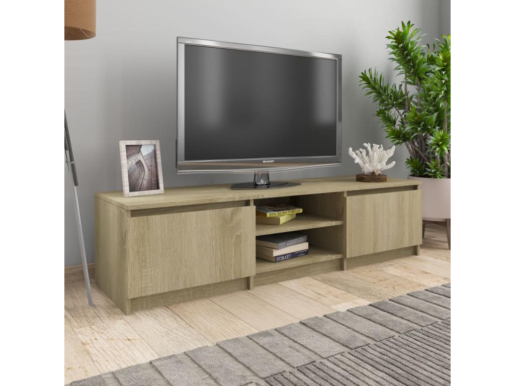 Mobenze Oak TV Stand 140x40x35.5 cm Engineered Mobenze UDPM69882