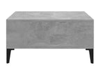 Concrete grey coffee table 60x60x30 cm Mobenze engineering ZJBE01949