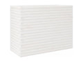 White planter 90x40x68.5 cm Solid pine mobenze QPSM36706