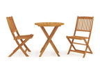 Folding garden dining set, 3 pieces, solid Mobenze, 3 GHRN17388