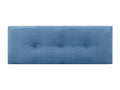 Mobenze Headboard, Plain Ribbed with Buttons, 160x60cm, Fits 150/160cm Beds - Blue YMTH26392