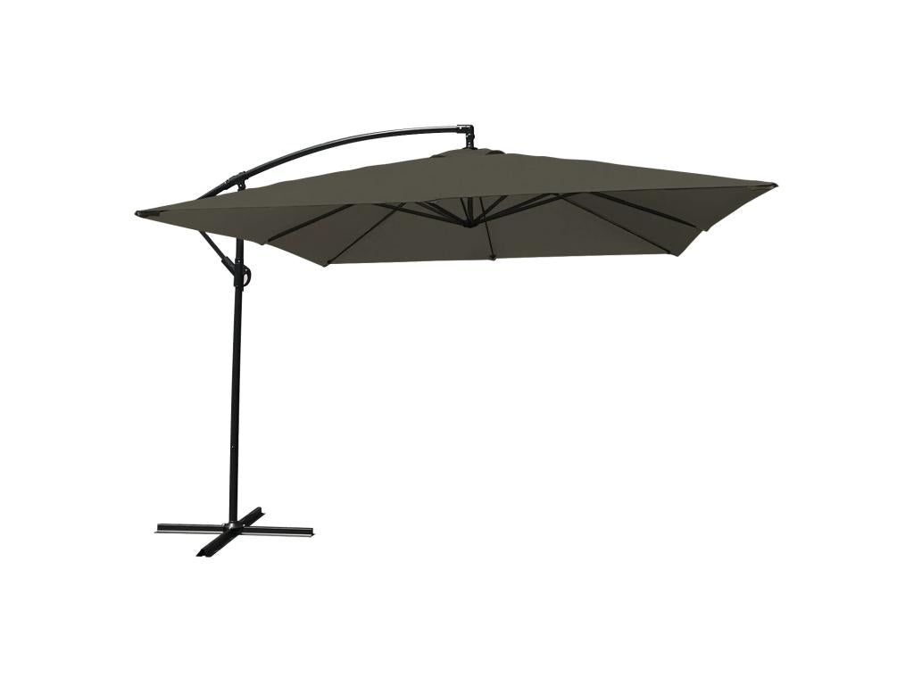 Mobenze UTLO75737 Square Cantilever Parasol 2.7x2.7m Grey