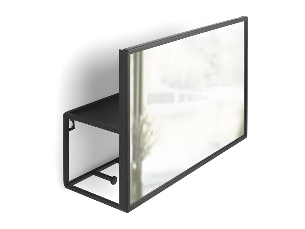 Mobenzeère mirror with storage compartment, Mobenze Black, Mobenze IPUT93013