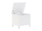 Storage box with lid, Luxameub white solid pine wood JWZZ32460
