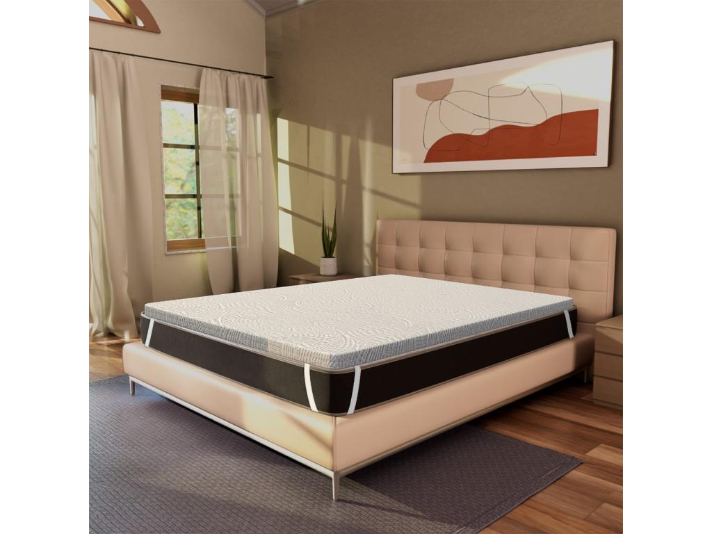 Mobenze mattress topper 140x200 - 5 cm thick, removable cover, differentiated zones - Mobenze One H5 DECH32110