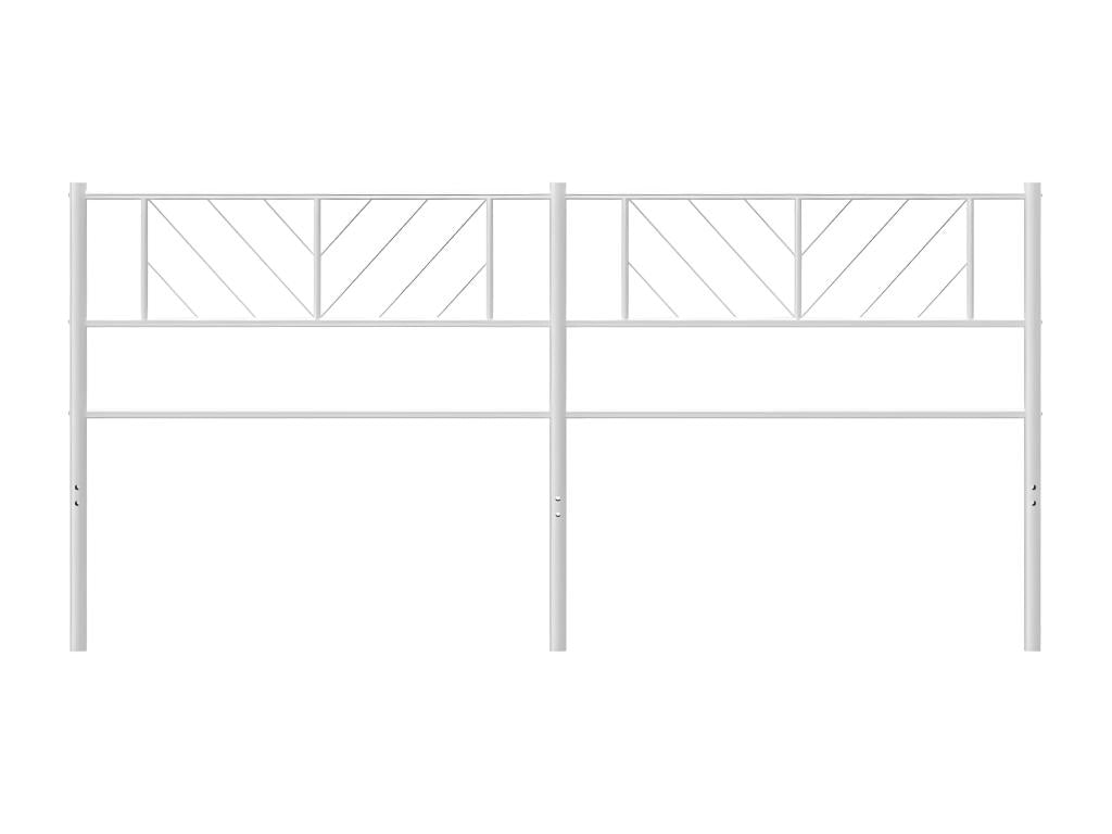White metal headboard 160 cm VAWH65391