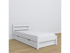 Single bed in Mobenze - with drawer N01 White 100x180 ZINU94301
