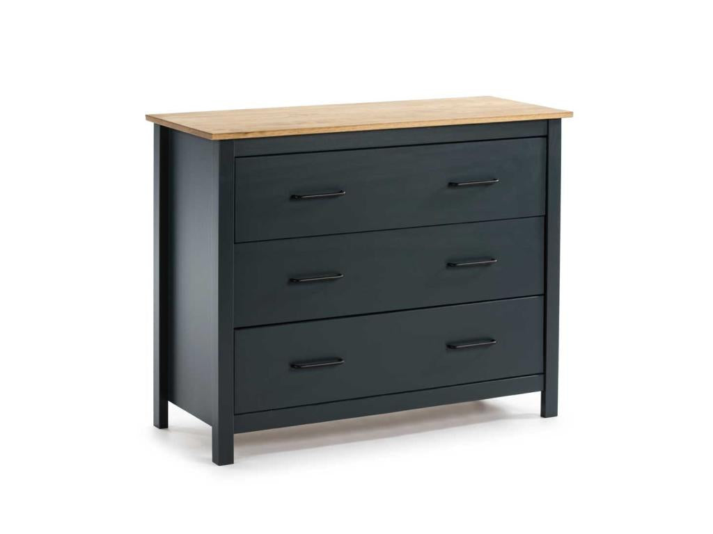Mobenze/Blue 3-Drawer Chest - Mobenze FXRQ81188