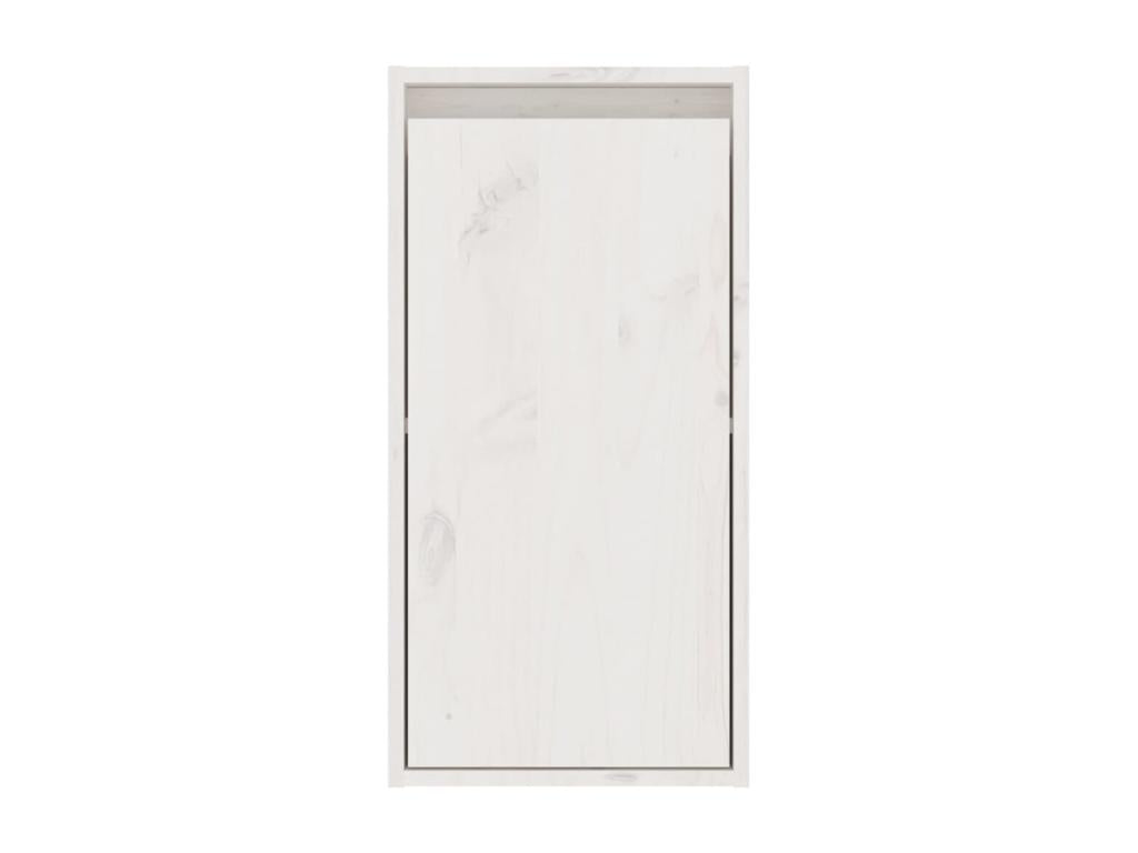 6-Piece TV Unit, White, Solid Pine Wood, WOZQ40169