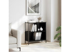 Black bookcase 72x28x77.5 cm Mobenze engineering CPLS85037