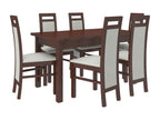 Mobenze Chair, Dark Walnut and Mobenze Fabric, Fabric 27126 WKWY61018